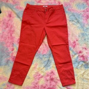 D.Jeans Sz 16 Stretchy skinny orange Jeans